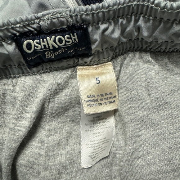 Osh Kosh Athletic Casual Pants Boy’s 5 Lined Winter School Play Gray Sports Jog - Picture 4 of 6
